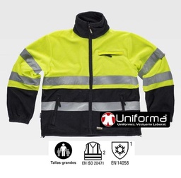 Chaqueta Polar Alta Visibilidad Tallas Grandes - TC4025