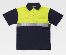 [TC3841] Polo Alta Visibilidad 100% Algodón con Banda Reflectante -TC3841