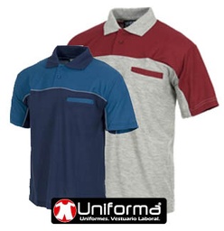 [TWF1855] Polo Combinado Bicolor - TWF1855
