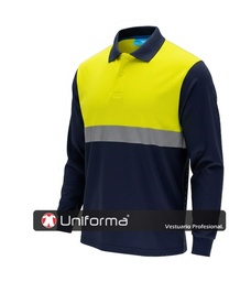 [TC3843] Polo Manga Larga Algodón con Alta Visibilidad - TC3843