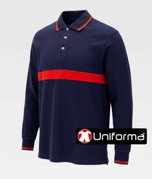 [Workteam C3852] Polo Marino Combinado Bomberos -TC3852