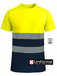 Camiseta Manga Corta Alta Visibilidad Combinada - PR4020