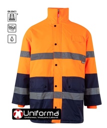 [V166] Parka Bicolor Altavisibilidad - V166