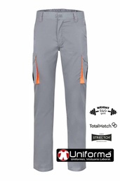 [103024S] Pantalón Bicolor Elástico Multi Bolsillos - V103024S