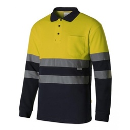 Polo Manga Larga Bicolor Alta Visibilidad - V305515