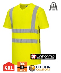 [PS179] Camiseta Cuello Pico Alta Visibilidad - PS179