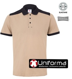 Polo Elástico Manga Corta Bicolor - V105519S