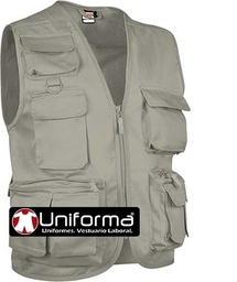 [VL1120] Chaleco Multibolsillos Safari - VL1120
