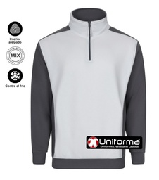 Sudadera Bicolor de Cuello Alto - V105703