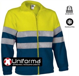 [Valento Airport] Chaqueta Polar Alta Visibilidad Bicolor - VL2280
