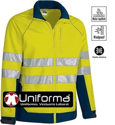 [Valento Tacoma] Chaqueta Softshell Alta Visibilidad - VL2300