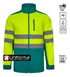 [V306006] Chaqueta Softshell Bicolor Alta Visibilidad - V306006