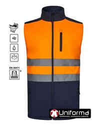 [V305906] Chaleco Softshell Alta Visibilidad Clase 2 Bicolor - V305906