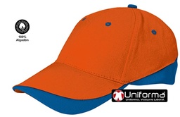 [Gorra Valento Tuxton] Gorra Algodón Bicolor 6 Paneles - VL2930