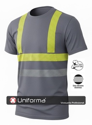 Camiseta Algodón Alta visibilidad Reflectante - UN006