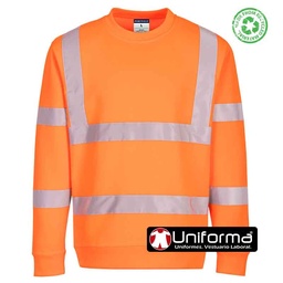 [PEC13] Sudadera Alta Visibilidad Clase 3 Reciclada - PEC13