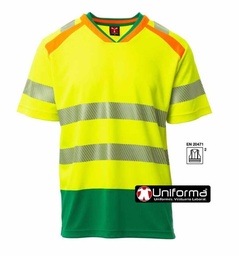 Camiseta Alta Visibilidad Clase 2 Cuello Pico - PY00739
