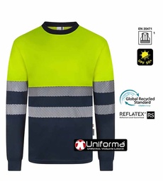 [V305635] Camiseta Bicolor Alta Visibilidad Poliéster Reciclado - V305635