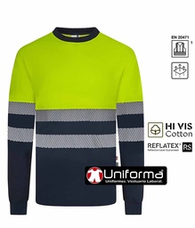 [V305619] Camiseta Alta Visibilidad Bicolor Manga Larga con algodón - V305619