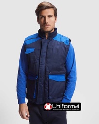 Chaleco Cuello Alto Bicolor - LY8414