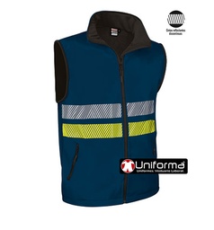 [VL1046AV] Chaleco Cortavientos con Bandas Reflectantes - VL1046AV