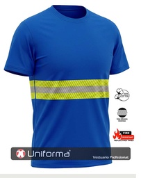 [UN1050] Camiseta Algodón Banda Reflectante Bicolor - UN1050