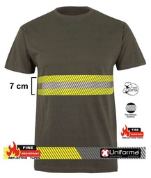 Camiseta Algodón Banda Reflectante Ignífuga - UN303