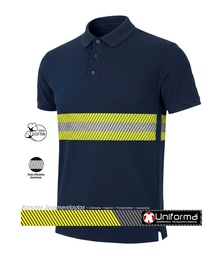 [UN2250] Polo Algodón Banda Reflectante Bicolor - UN2250