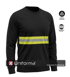 [UN308] Sudadera Algodón Banda Reflectante Bicolor - UN308