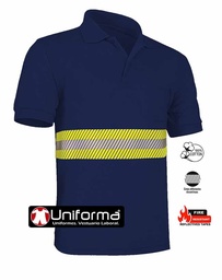[UN2255] Polo Bolsillo Algodón Banda Reflectante - UN2255