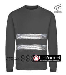[UN40410] Sudadera Bandas Reflectantes Nido de Abeja - UN40410