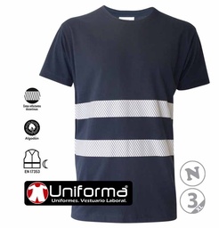 Camiseta Manga Corta Bandas Segmentadas - AN18002
