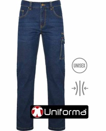 [LY8402] Pantalón Vaquero Multibolsillos Elástico - LY8402