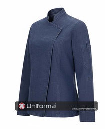 [V405212SW] Chaqueta de Cocina Vaquera Elástica - V405212SW