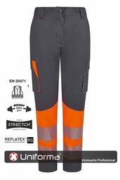 Pantalón alta Visibilidad Elástico Mujer V303032SW