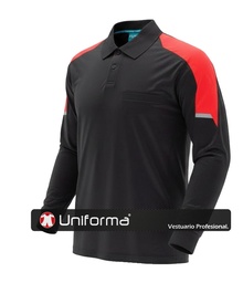 [TWF2852] Polo combinado Micropiqué Manga Larga - TWF2852
