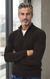 Jersey de Punto Media Cremallera - VL1455