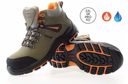 [SF242] Bota de Seguridad S3+SR+HRO+FO 300ºC Nobuck - SF242