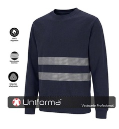 Sudadera Algodón con Bandas Reflectantes - UN3212
