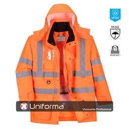 [PRT27] Parka 7 en 1 Alta Visibilidad - PRT27